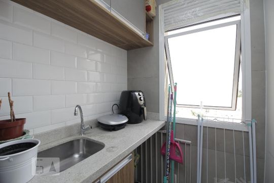 Área de Serviço de apartamento à venda com 2 quartos, 60m² em Marechal Rondon, Canoas