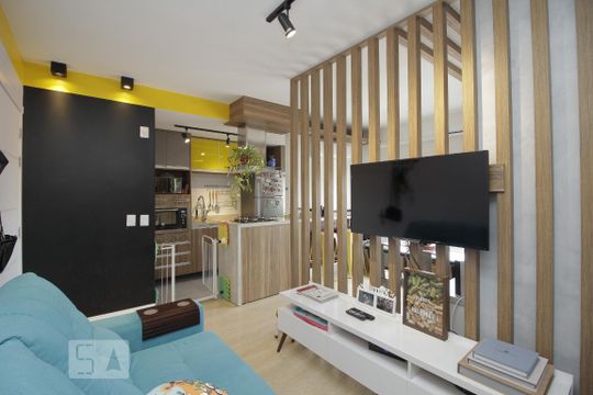 Sala de apartamento à venda com 2 quartos, 60m² em Marechal Rondon, Canoas