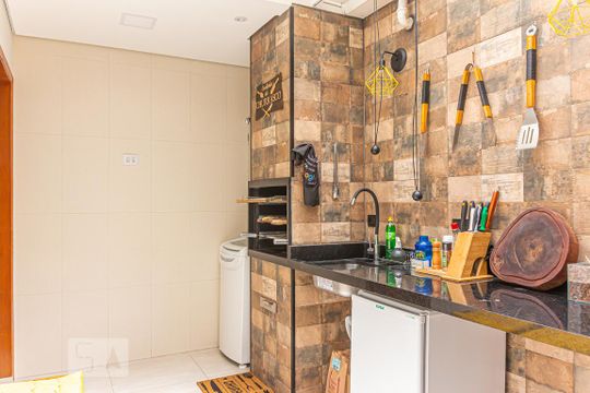 Área de Serviço/Churrasqueira de casa de condomínio à venda com 3 quartos, 96m² em Vila Moraes, São Paulo