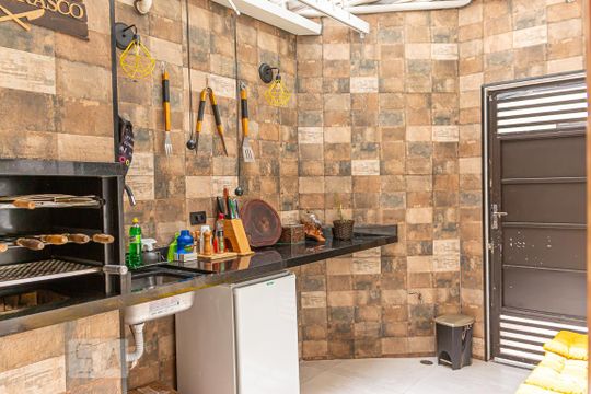 Área de Serviço/Churrasqueira de casa de condomínio à venda com 3 quartos, 96m² em Vila Moraes, São Paulo
