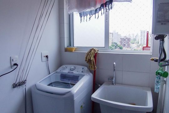 Área de Serviço de apartamento para alugar com 1 quarto, 45m² em Brooklin Paulista, São Paulo