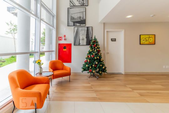Hall Social de apartamento para alugar com 1 quarto, 25m² em Bela Vista, São Paulo
