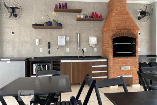Área comum - Churrasqueira de kitnet/studio à venda com 1 quarto, 36m² em Vila Andrade, São Paulo
