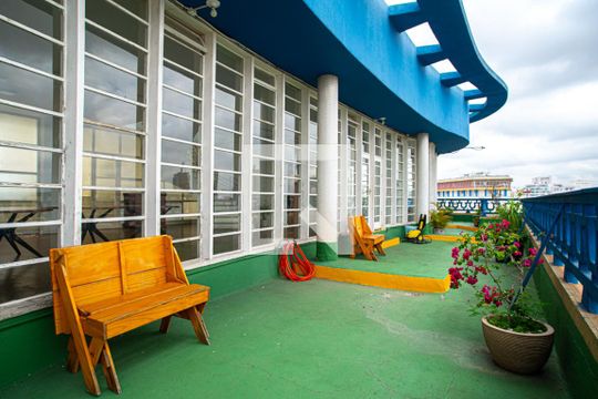 Área comum - Terraço de apartamento à venda com 1 quarto, 53m² em Bela Vista, São Paulo