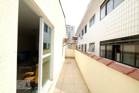 varanda de casa para alugar com 4 quartos, 190m² em Boqueirão, Santos