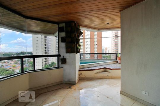 Varanda da Sala de apartamento à venda com 3 quartos, 240m² em Vila Andrade, São Paulo