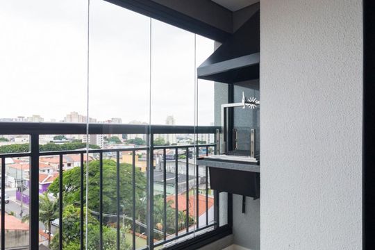 Varanda gourmet de apartamento à venda com 2 quartos, 63m² em Jabaquara, São Paulo