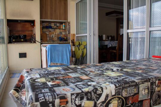 Sacada de apartamento à venda com 3 quartos, 121m² em Jardim Caravelas, São Paulo