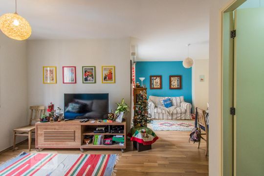 Sala de apartamento para alugar com 2 quartos, 63m² em Jardim São Savério, São Paulo