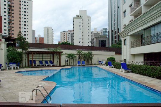 Área comum do prédio de apartamento à venda com 1 quarto, 49m² em Vila Olímpia, São Paulo