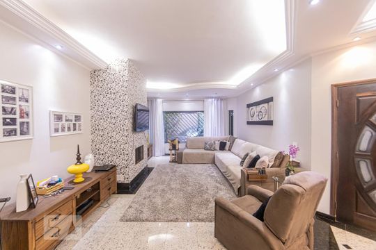Sala de Estar de casa à venda com 4 quartos, 357m² em Vila Nova Manchester, São Paulo