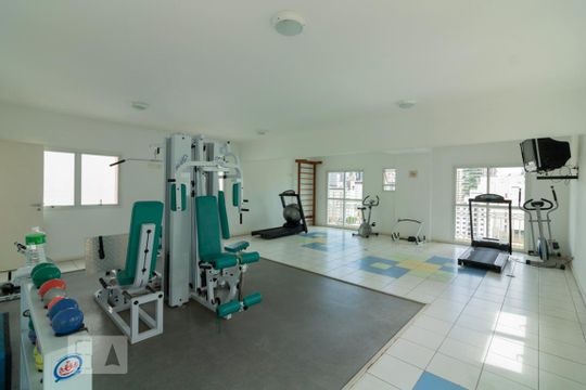 Área comum - Academia de apartamento para alugar com 1 quarto, 45m² em Itaim Bibi, São Paulo