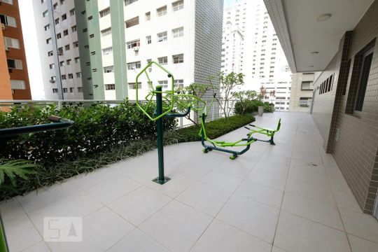 Área comum - Academia de apartamento para alugar com 1 quarto, 47m² em Boqueirão, Santos