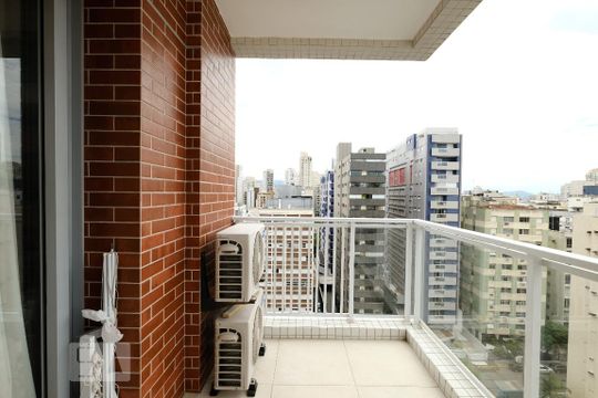 Sacada de apartamento para alugar com 1 quarto, 47m² em Boqueirão, Santos