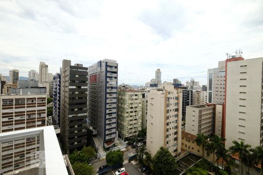Vista de apartamento para alugar com 1 quarto, 47m² em Boqueirão, Santos