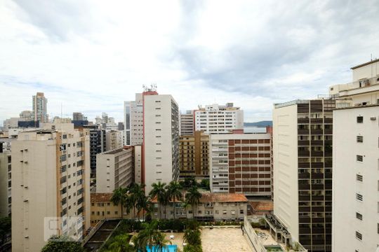 Vista de apartamento para alugar com 1 quarto, 47m² em Boqueirão, Santos
