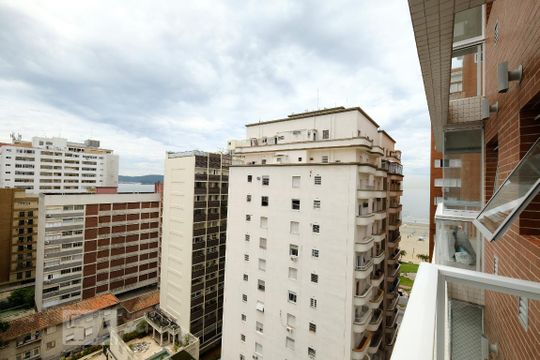 vista da Sacada de apartamento para alugar com 1 quarto, 47m² em Boqueirão, Santos
