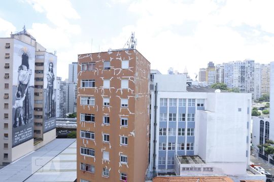 Vista de kitnet/studio para alugar com 1 quarto, 28m² em Vila Buarque, São Paulo