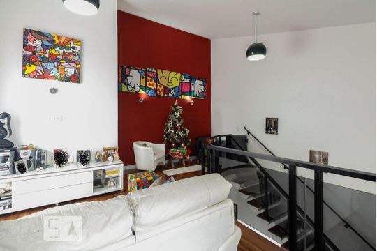 Sala Cobertura de apartamento à venda com 3 quartos, 149m² em Vila Bertioga, São Paulo