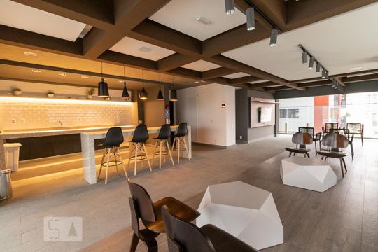 Área comum de kitnet/studio à venda com 1 quarto, 34m² em Pinheiros, São Paulo