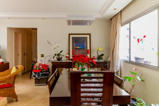 Sala  de apartamento à venda com 3 quartos, 130m² em Santa Cecilia, São Paulo