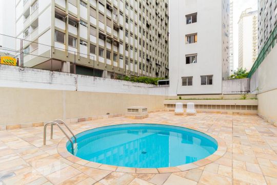 Piscina de apartamento à venda com 3 quartos, 130m² em Santa Cecilia, São Paulo