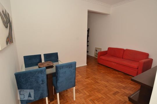 Sala de apartamento para alugar com 1 quarto, 50m² em Flamengo, Rio de Janeiro