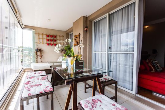 varanda de apartamento à venda com 2 quartos, 121m² em Rio Pequeno, São Paulo
