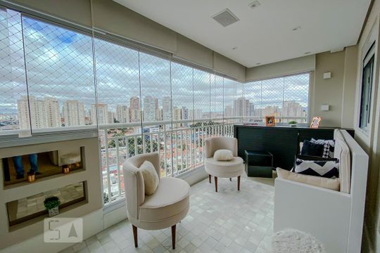 Varanda  de apartamento para alugar com 2 quartos, 63m² em Tatuapé, São Paulo