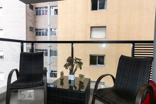 Varanda de kitnet/studio para alugar com 1 quarto, 35m² em Jardim Paulista, São Paulo