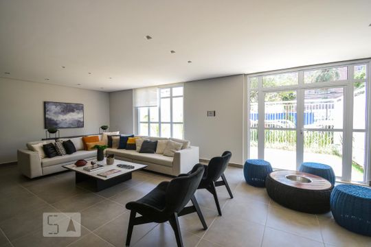 Área comum de kitnet/studio para alugar com 1 quarto, 37m² em Jardim Paulistano, São Paulo