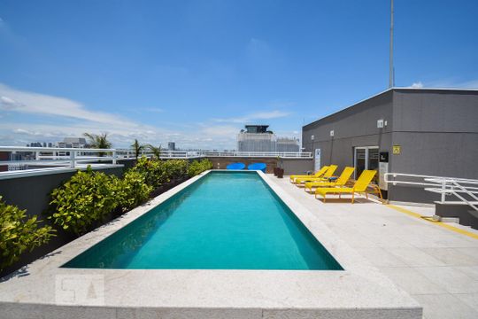 Área comum de kitnet/studio para alugar com 1 quarto, 37m² em Jardim Paulistano, São Paulo