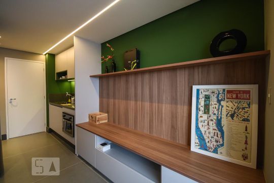 Studio de kitnet/studio para alugar com 1 quarto, 37m² em Jardim Paulistano, São Paulo