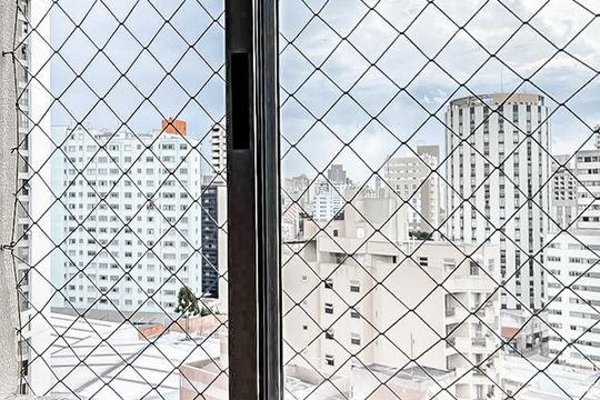 Vista Dormitório de apartamento à venda com 2 quartos, 93m² em Centro, Curitiba