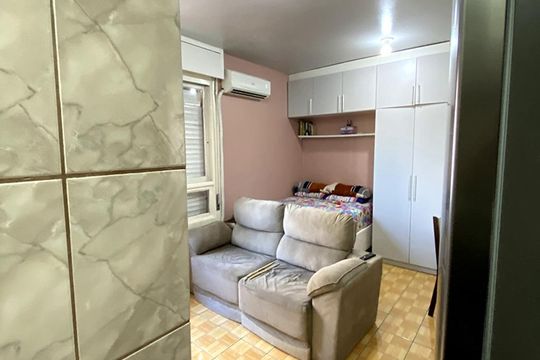 Cozinha de apartamento à venda com 1 quarto, 35m² em Centro, São Leopoldo