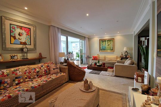 Sala de apartamento à venda com 4 quartos, 248m² em Vila Suzana, São Paulo