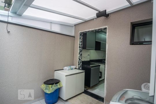 Área de Serviço de apartamento à venda com 2 quartos, 82m² em Santa Maria, Santo André