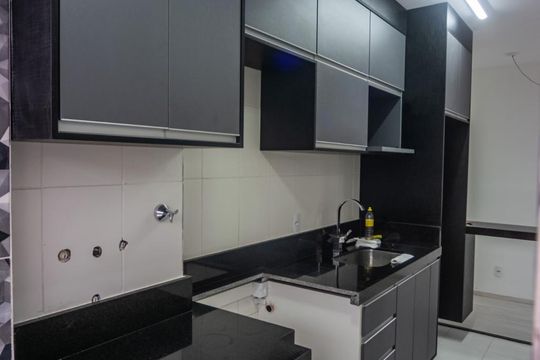 Cozinha de apartamento à venda com 2 quartos, 82m² em Santa Maria, Santo André