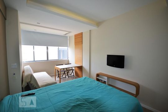 Sala de apartamento para alugar com 1 quarto, 30m² em Centro, Rio de Janeiro