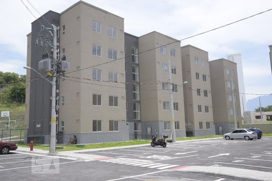 Fachada do bloco de apartamento à venda com 2 quartos, 60m² em Curicica, Rio de Janeiro
