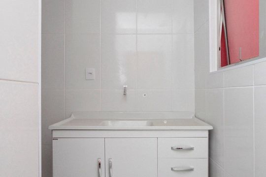 Cozinha de kitnet/studio à venda com 1 quarto, 28m² em Bela Vista, São Paulo