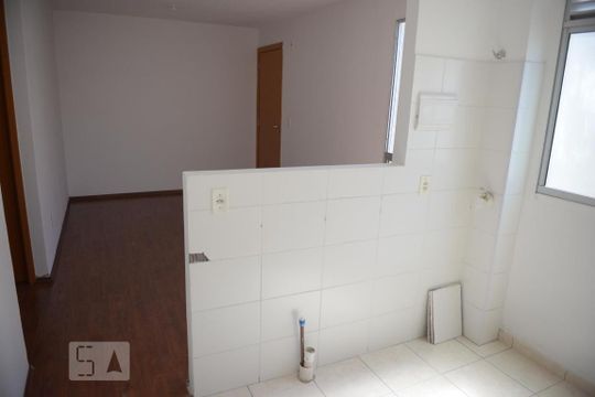 Sala - Cozinha de apartamento para alugar com 2 quartos, 54m² em São José, Canoas