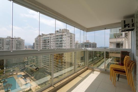 Varanda da Sala de apartamento à venda com 3 quartos, 90m² em Jacarepaguá, Rio de Janeiro