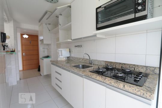 Cozinha - Armários de apartamento à venda com 3 quartos, 90m² em Jacarepaguá, Rio de Janeiro