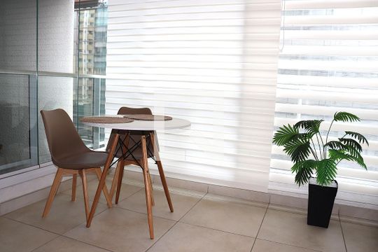 Varanda do Studio de kitnet/studio para alugar com 1 quarto, 35m² em Consolação, São Paulo