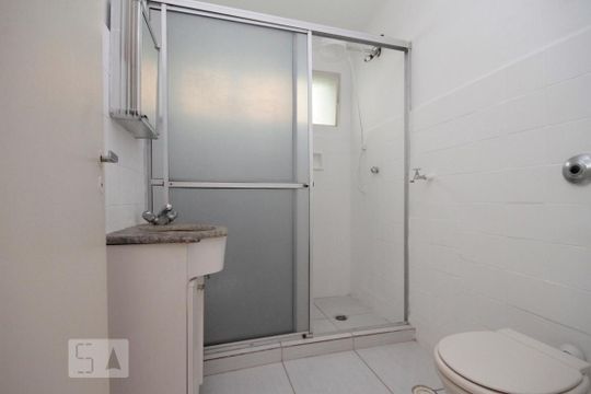 Banheiro de apartamento à venda com 1 quarto, 48m² em Santa Cecilia , São Paulo