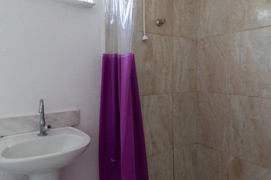 Banheiro de casa para alugar com 1 quarto, 25m² em Jardim Bonfiglioli, São Paulo