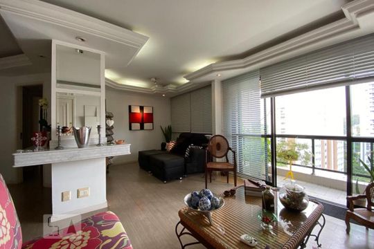 Sala de apartamento à venda com 3 quartos, 127m² em Vila Andrade, São Paulo