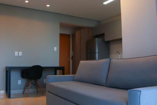 Detalhe Sala de kitnet/studio para alugar com 1 quarto, 46m² em Setor Bueno, Goiânia