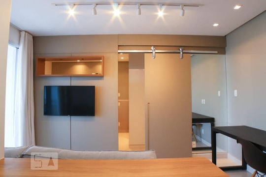 Detalhe Sala de kitnet/studio para alugar com 1 quarto, 46m² em Setor Bueno, Goiânia